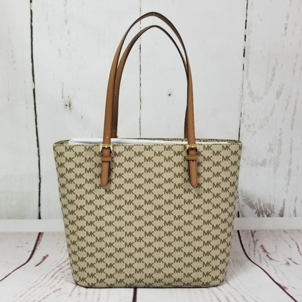 MICHAEL KORS Jet Set LG Pkt Tote w/Matching Wallet - Picture 2 of 8